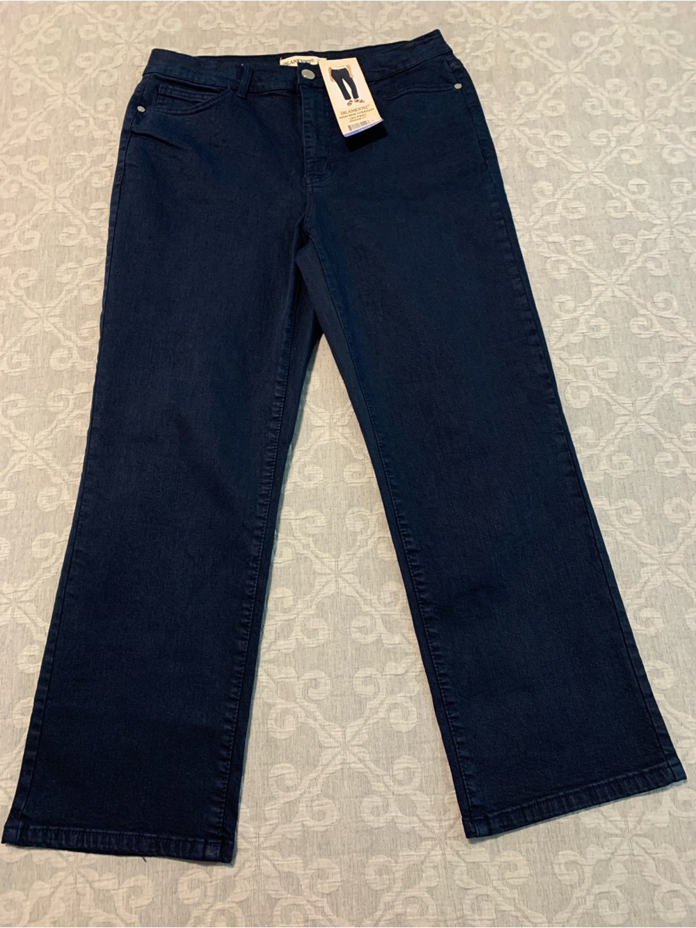 Blank NYC Dark Blue High Rise Straight Leg Pants (Size 10/30; Inseam 27”)